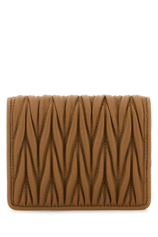 Camel leather wallet MIU MIU (5MV204AFPP)