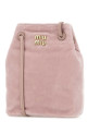 Pastel pink velvet crossbody bag MIU MIU (5NF460068)
