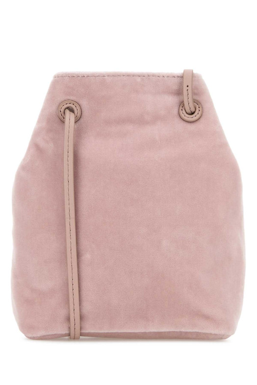Pastel pink velvet crossbody bag MIU MIU (5NF460068)