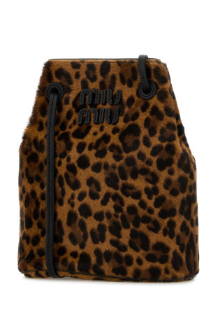 Printed calf hair crossbody bag MIU MIU (5NF4602IFT)