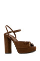 Brown suede sandals MIU MIU (5XP909F110008)