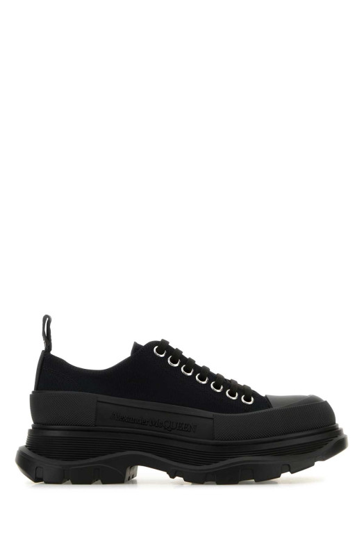 Black canvas Tread Slick sneakers Black ALEXANDER MCQUEEN (697072W4AAQ)