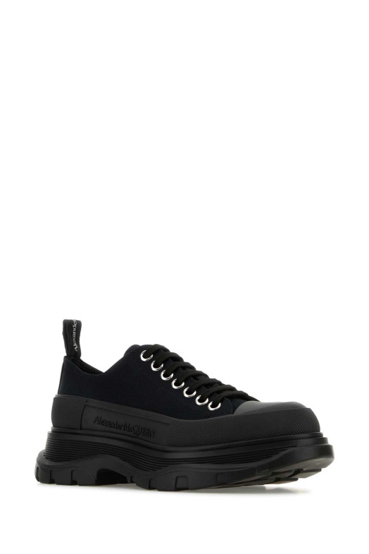 Black canvas Tread Slick sneakers Black ALEXANDER MCQUEEN (697072W4AAQ)