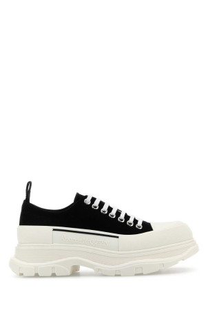 Black canvas Tread Slick sneakers ALEXANDER MCQUEEN (697072W4AAQ)