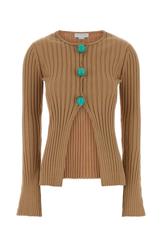 Camel cotton cardigan STELLA McCARTNEY (6K11663S2594)