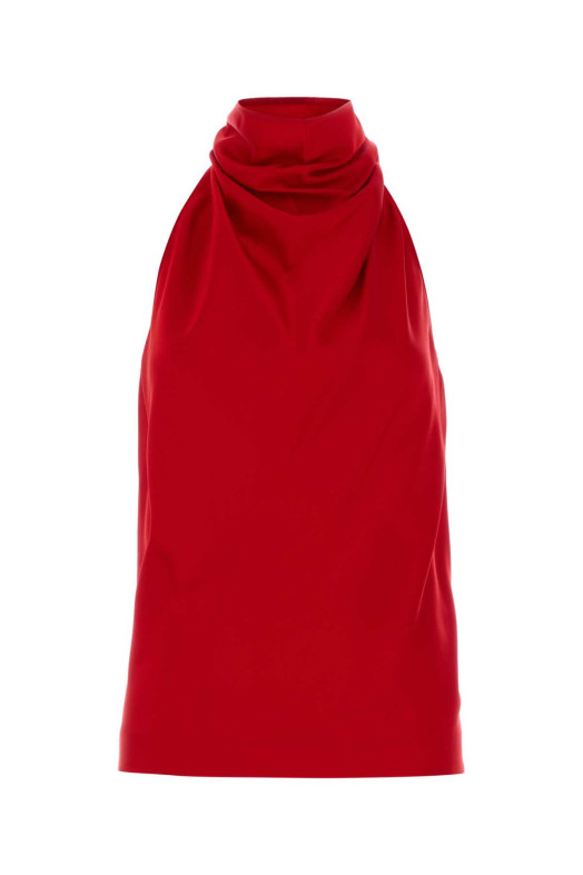 Red satin top STELLA McCARTNEY (6T02703FU302)