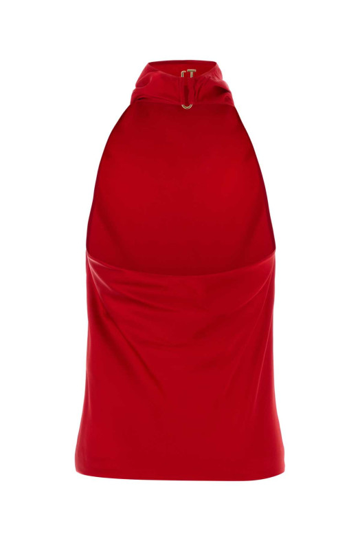 Red satin top STELLA McCARTNEY (6T02703FU302)