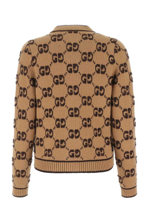 Embroidered wool cardigan GUCCI (713300XKCNA)