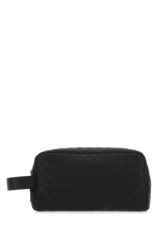 Black leather beauty case BOTTEGA VENETA (729295VCPQ1)