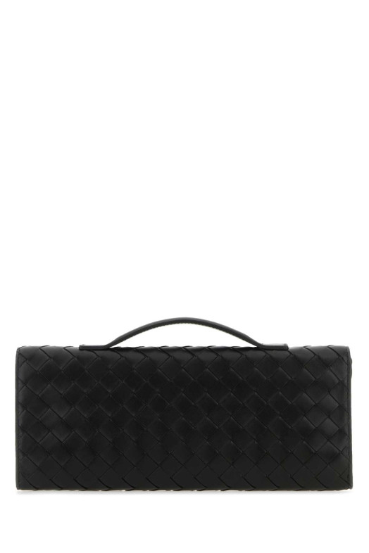 Black leather Andiamo handbag BOTTEGA VENETA (741511VCPP3)