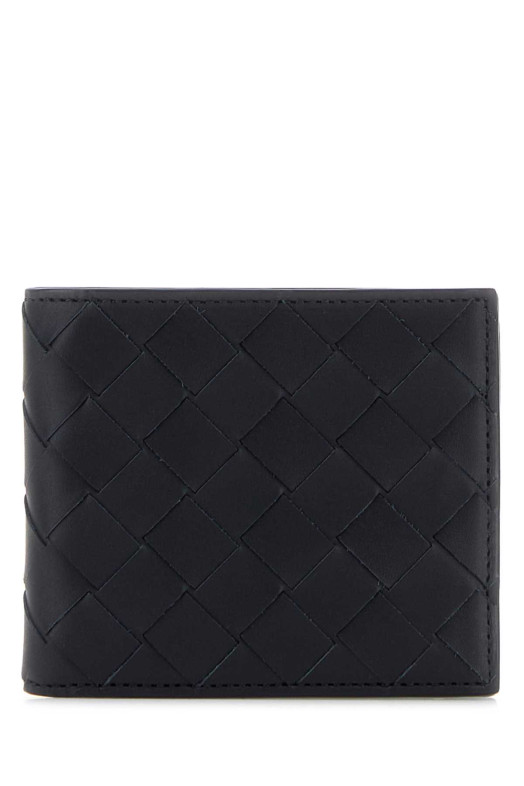Midnight blue leather wallet BOTTEGA VENETA (743211VCPQ4)