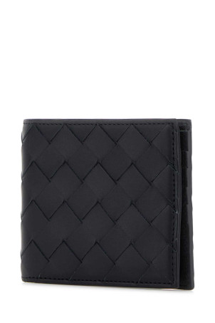 Midnight blue leather wallet BOTTEGA VENETA (743211VCPQ4)
