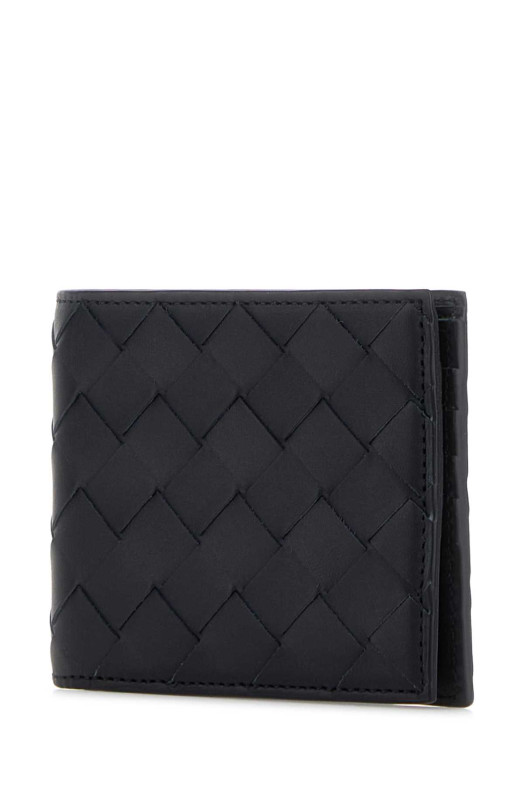 Midnight blue leather wallet BOTTEGA VENETA (743211VCPQ4)