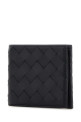 Midnight blue leather wallet BOTTEGA VENETA (743211VCPQ4)