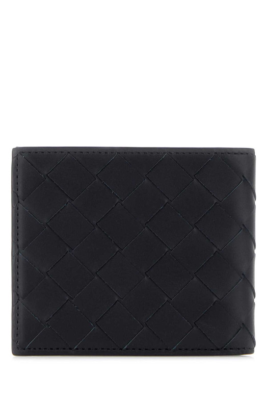 Midnight blue leather wallet BOTTEGA VENETA (743211VCPQ4)
