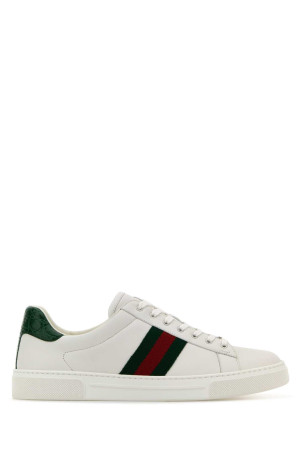 White leather Ace sneakers GUCCI (757943AACAG)