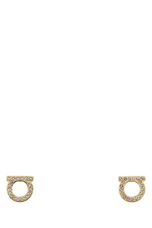 Embellished metal Gancini earrings Multicolor SALVATORE FERRAGAMO (760123696576)