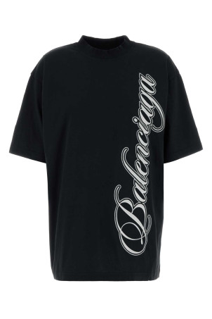 slate cotton oversize t-shirt BALENCIAGA (764235TTVM7)