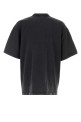 Graphite cotton oversize t-shirt BALENCIAGA (764235TTVN5)