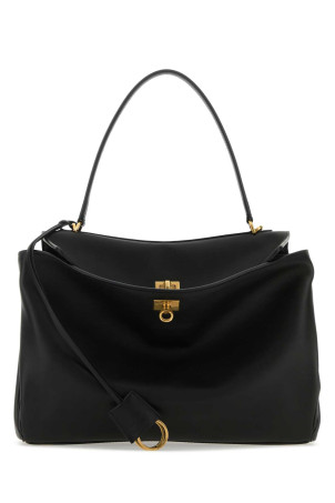 Black leather medium Rodeo handbag Black BALENCIAGA (7897722AA4V)