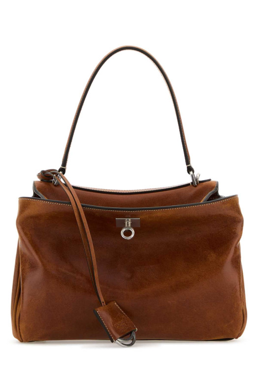 Caramel leather small Rodeo handbag BALENCIAGA (7897792ABP7)