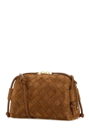 Camel suede Concert crossbody bag BOTTEGA VENETA (794258V5ZZ4)