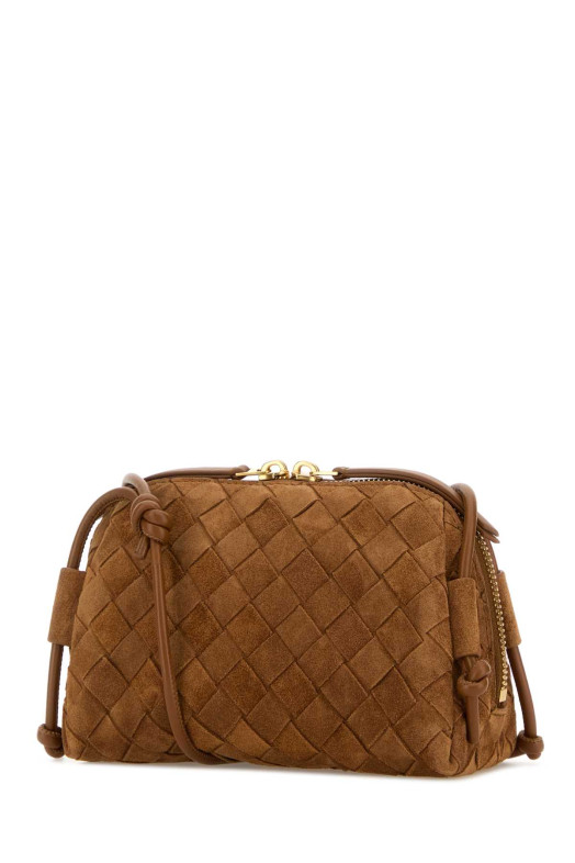 Camel suede Concert crossbody bag BOTTEGA VENETA (794258V5ZZ4)