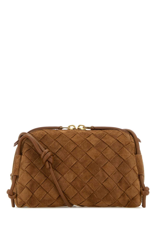 Camel suede Concert crossbody bag BOTTEGA VENETA (794258V5ZZ4)