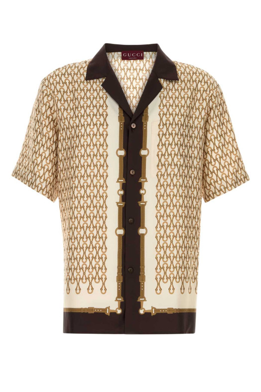 Printed silk shirt GUCCI (794907ZAUIZ)