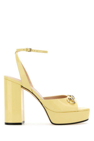 Yellow leather sandals GUCCI (795224BNC00)