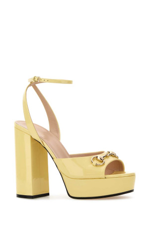 Yellow leather sandals GUCCI (795224BNC00)
