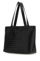 Black leather small Intrecciato shopping bag BOTTEGA VENETA (795628V2HL1)