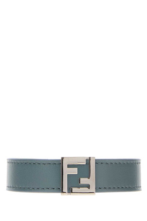Cerulean blue leather FF bracelet FENDI (7AJ682AW3A)