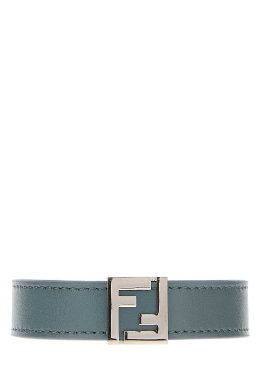 Cerulean blue leather FF bracelet FENDI (7AJ682AW3A)