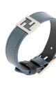Cerulean blue leather FF bracelet FENDI (7AJ682AW3A)