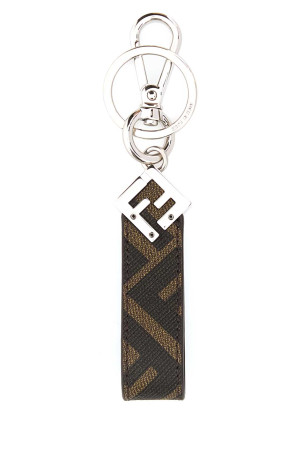 Printed canvas Squared FF key ring FENDI (7AP100AFCB)