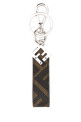 Printed canvas Squared FF key ring FENDI (7AP100AFCB)