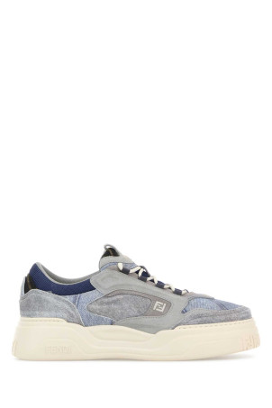 Multicolor denim Fendi Force sneakers FENDI (7E1728AYFS)