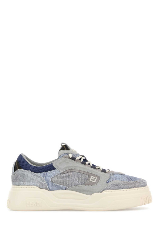 Multicolor denim Fendi Force sneakers FENDI (7E1728AYFS)