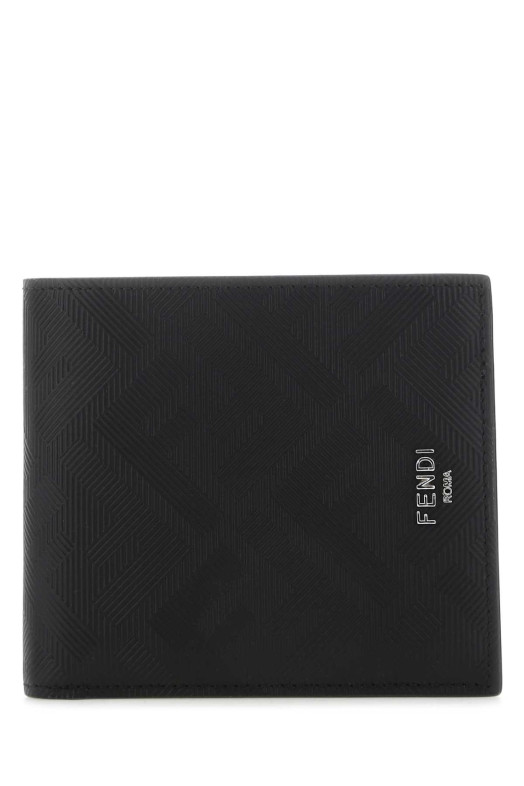 Black leather wallet FENDI (7M0169AJF4)