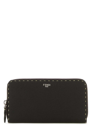 Dark brown leather wallet FENDI (7M0210AP3C)