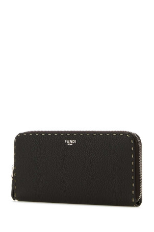 Dark brown leather wallet FENDI (7M0210AP3C)
