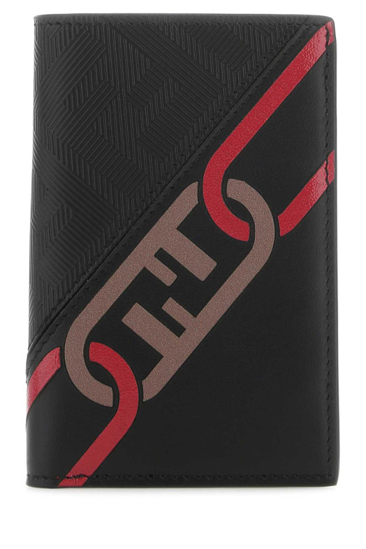 Black leather wallet FENDI (7M0262ALE8)