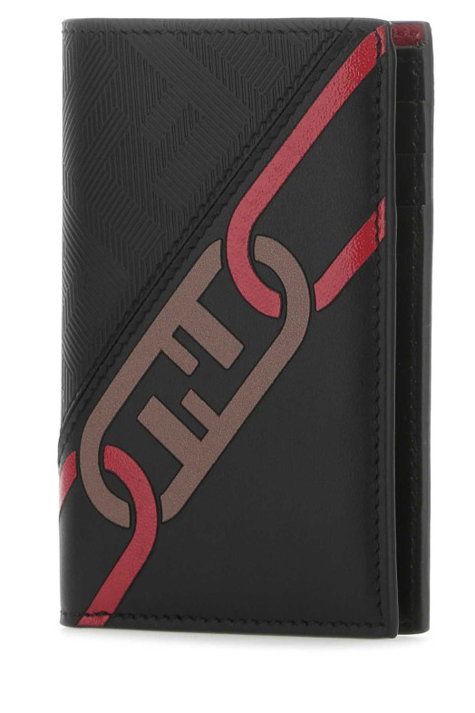Black leather wallet FENDI (7M0262ALE8)