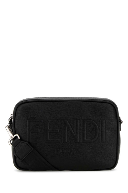 Black leather Camera Case crossbody bag Black FENDI (7M0286AMAC)
