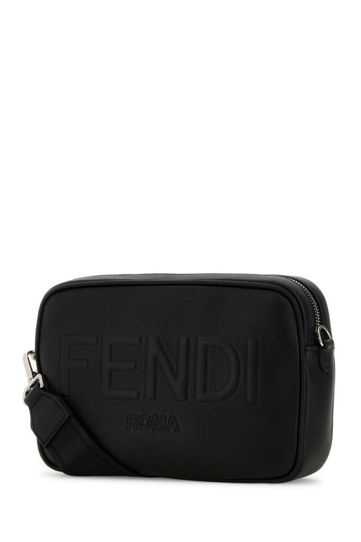 Black leather Camera Case crossbody bag Black FENDI (7M0286AMAC)