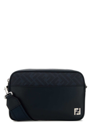Midnight blue leather Camera Case crossbody bag FENDI (7M0286AV83)