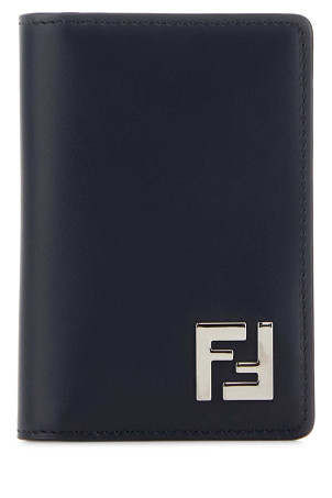 Midnight blue leather card holder FENDI (7M0349AV86)
