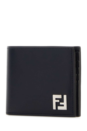 Midnight blue leather wallet FENDI (7M0356AV86)