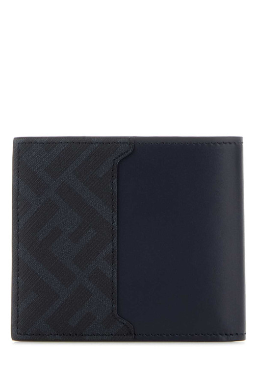 Midnight blue leather wallet FENDI (7M0356AV86)